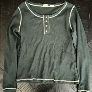 Levi's Dark Green Knit Top